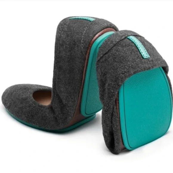 Tieks by Gavrieli Greystone vegan wool gray flats textured slippers shoes 9 - Picture 9 of 9